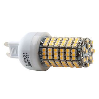 G9 138 3528 SMD 7W 350 450LM 2800 3300K Warm White Light LED Corn Bulb