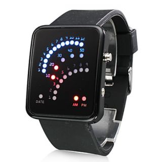 EUR € 5.97   Montre 29 LED, Bracelet en Silicone   Noire, livraison