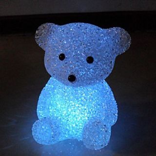 USD $ 3.99   Mini Bear Style Crystal Night Light (Random Color),