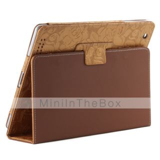 USD $ 14.29   Elegant Leather Case Stand for Apple iPad 2   Golden
