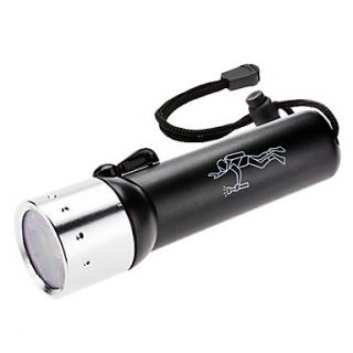 Sports Diving 195LM 1 Mode White Light Flashlight with Rotary Switch