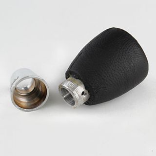 YG 0550 Aluminum Crystal Leather Car Gear Shift Stick Knob Momo (Black