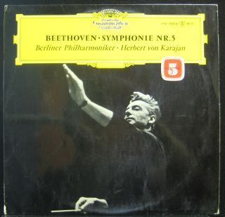 Karajan Beethoven Symphonie NR 5 LP Mint LPM 18804 German Tulip Vinyl