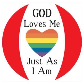 Wall Art  Posters  GOD LOVES ME AS I AM Poster