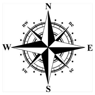 Wall Art  Posters  Compass Rose Wall Art Poster