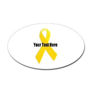 Awareness Ribbon Gifts > Awareness Ribbon Bumper Stickers > yellow