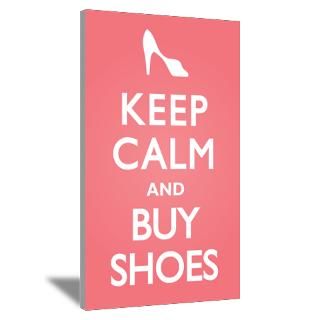 Wall Art  Canvas Art  Keep Calm and Buy Shoes