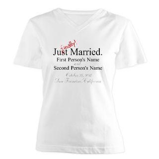 Bride Gifts  Bride T shirts  Finally Married Shirt