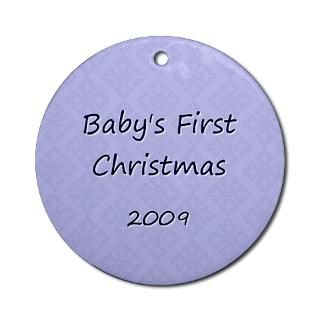 2009 Blue Pattern Ornament (Round) for $12.50