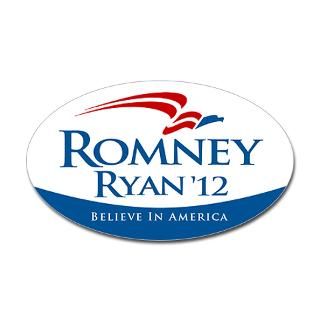 Bumper Stickers  Romney/Ryan 2012 Sticker (Oval