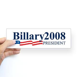 BILLARY 2008 Bumper Sticker