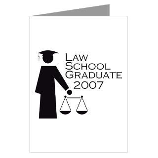 Law School Graduate 2007 Greeting Cards (Package o for