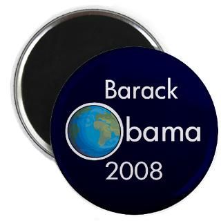 Earth Barack Obama 2008 Magnet  Reasons to Vote Obama  Democrats