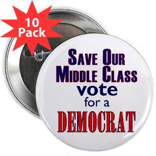 2008 Gifts  2008 Buttons  Save Middle Class Vote Democrat Pin