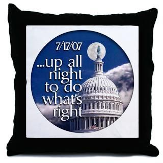 night throw pillow july 17 2007 up all night to do what s right $ 18