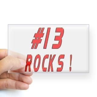 Number 13 Stickers  Car Bumper Stickers, Decals
