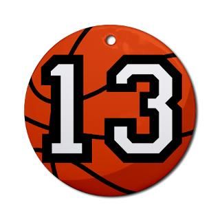 Basketball Player Number 13 Ornament (Round) by milestonesbasketball