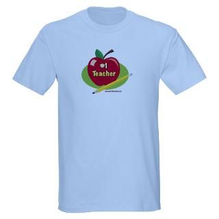 shirts  Number 1 Teacher Light T Shirt