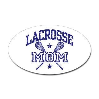 Lacrosse Mom Oval Decal for $4.25