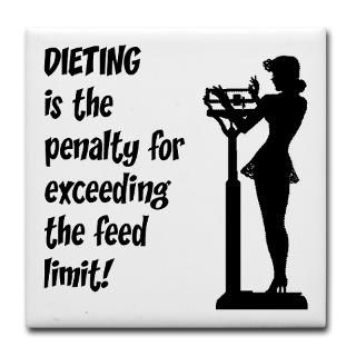 Funny Diet Quote Tile Coaster  Funny Kitchen Quotes  Home Cooked