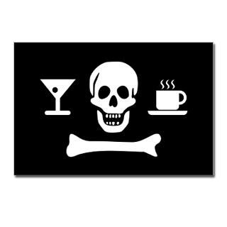 Beverage Jolly Roger Postcards (Package of 8)  Beverage Pirate A