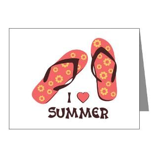 Gifts  Beach Note Cards  I Love Summer Note Cards (Pk of 10