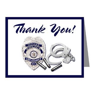 GRADUATION Note Cards > Police Thank You Note Cards (Pk of 10