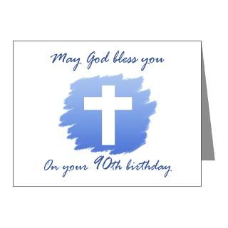 > 90 Note Cards > Christian 90th Birthday Note Cards (Pk of 10