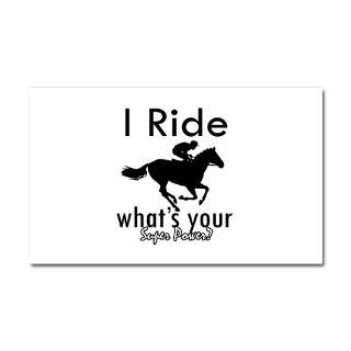 Gifts  Horse Riding Car Accessories  I Ride Car Magnet 20 x 12