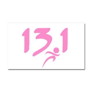 13.1 Gifts  13.1 Car Accessories  Pink 13.1 half marathon Car