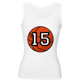 Basketball Player Number 15 Womens Tank Top for $24.00