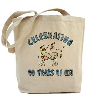 40th Anniversary Party Tote Bag for $18.00