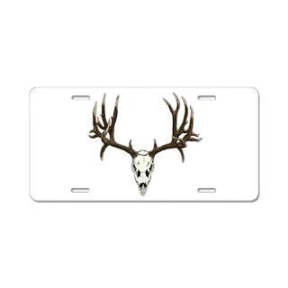 Bone Hunter Deer Skull Aluminum License Plate for $19.50