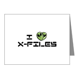 > Agent Mulder Note Cards > I love x files Note Cards (Pk of 20