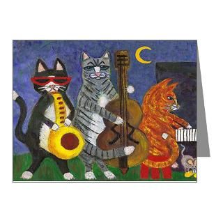 Band Gifts  Band Note Cards  Jazz Cats Note Cards (Pk of 20)
