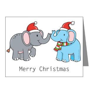  Animal Note Cards  Elephant Christmas Note Cards (Pk of 20