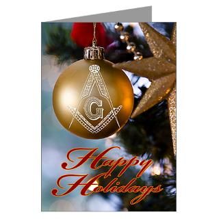 Af&Am Greeting Cards  Masonic Holiday Greeting Cards (Pk of 20