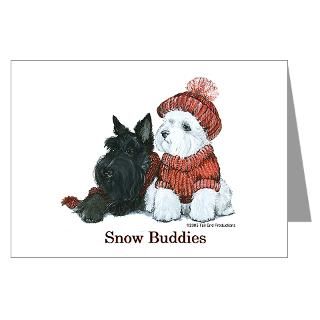 Clubs Greeting Cards  Westie Holiday Dog Greeting Cards (Pk of 20
