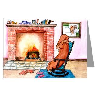 > Art Greeting Cards > Snuggling Dachshunds Christmas Cards (20