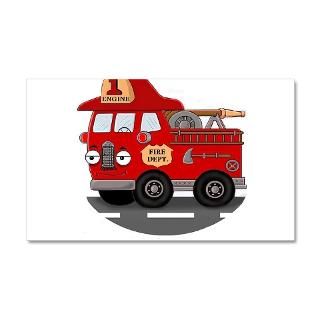 911 Gifts  911 Wall Decals  Fire Engine One 22x14 Wall Peel