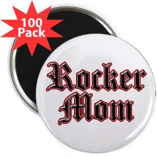 Gifts  Drummer Magnets  Rocker Mom 2.25 Magnet (100 pack
