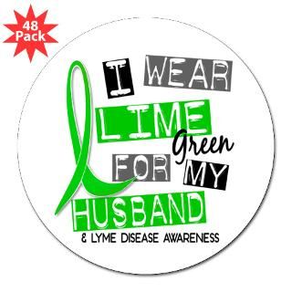 Wear Lime 37 Lyme Disease Round Sticker for $30.00