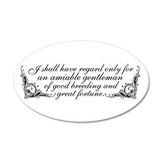 Book Gifts  Book Wall Decals  Jane Austen Inspired 35x21 Oval