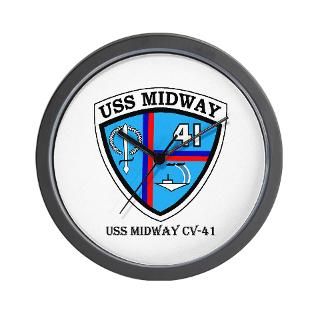 USS Midway, CV 41 Wall Clock