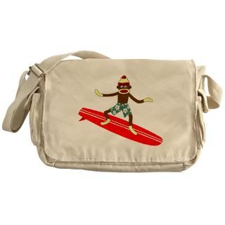 Sock Monkey Surfer Messenger Bag for $37.50