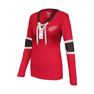 Detroit Red Wings Womens Red Reebok Face Off Lace for $43.99