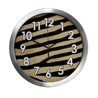 Zebra Skin Modern Wall Clock for $42.50