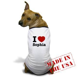 Heart Gifts  I Heart Pet Apparel  I love Sophia Dog T Shirt