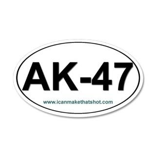 AK 47 20x12 Oval Wall Peel