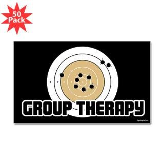 Group Therapy   Guns Sticker (Rectangle 50 pk)